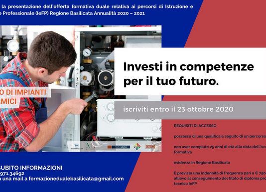 Formazione duale, prorogati al 23 ottobre i termini per candidarsi ai corsi promossi dalla Regione