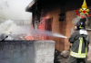 Incendio all’isola ecologica a Senise, intervengono i Vigili