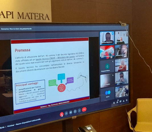 Collaborazione tra Confapi e Vigili del Fuoco Webinar sulle nuove disposizioni in materia di Antincendio