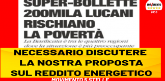 Perrino (M5s) 200 mila lucani a rischio di povertà energetica: ora più che mai è necessario affrontare la discussione sulla nostra proposta di Reddito Energetico