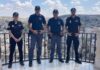 Pattuglie della Polizia di Stato e della Polizia spagnola in servizio a Matera