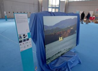 A GustArte in Puglia in mostra una foto della diga di Monte Cotugno