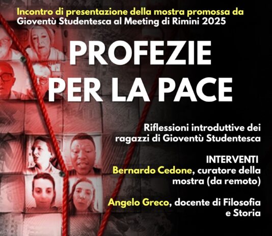 “Profezie per la pace”. A Nova Siri la mostra promossa dai ragazzi di Gioventù Studentesca